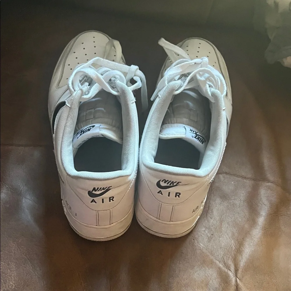 Nike Air White and Black Low-Top Sneakers